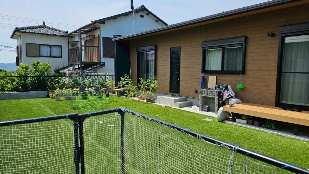 諫早　長崎　大村　工務店　家づくり　注文住宅　平屋　人工芝