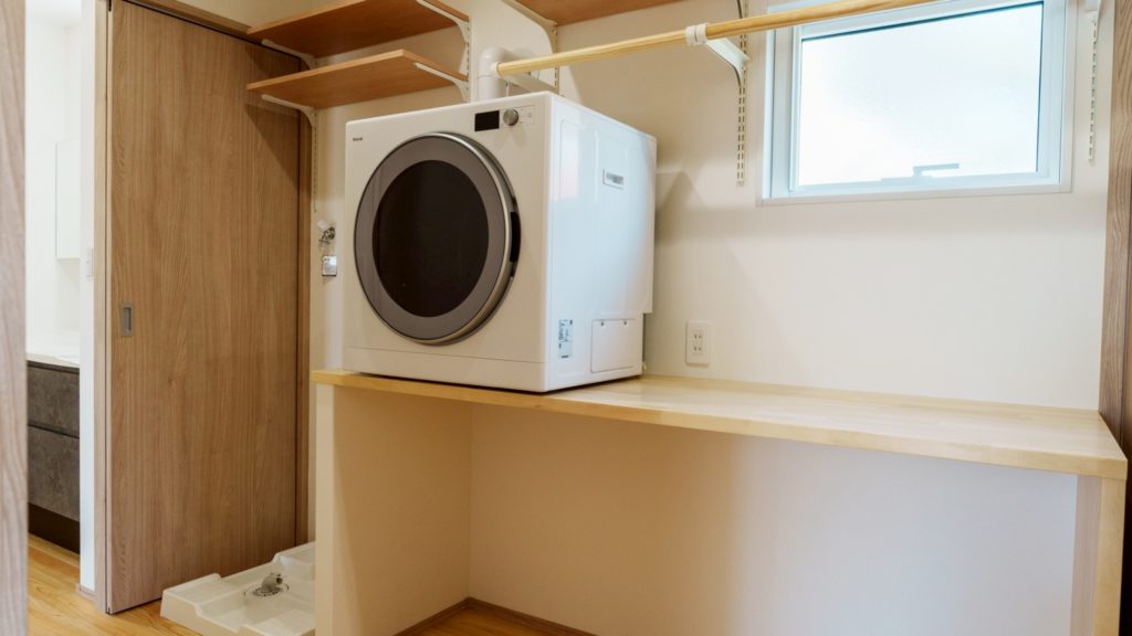 ガス乾燥機　ランドリールーム　洗面脱衣室