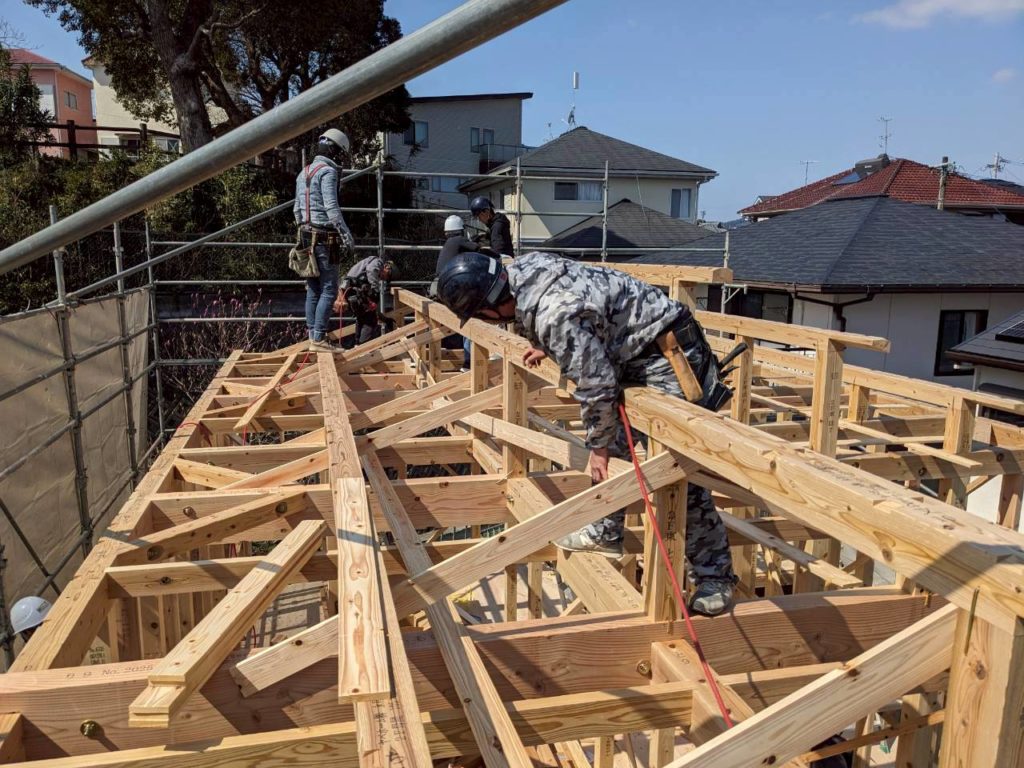 建て方　諫早　モデルハウス