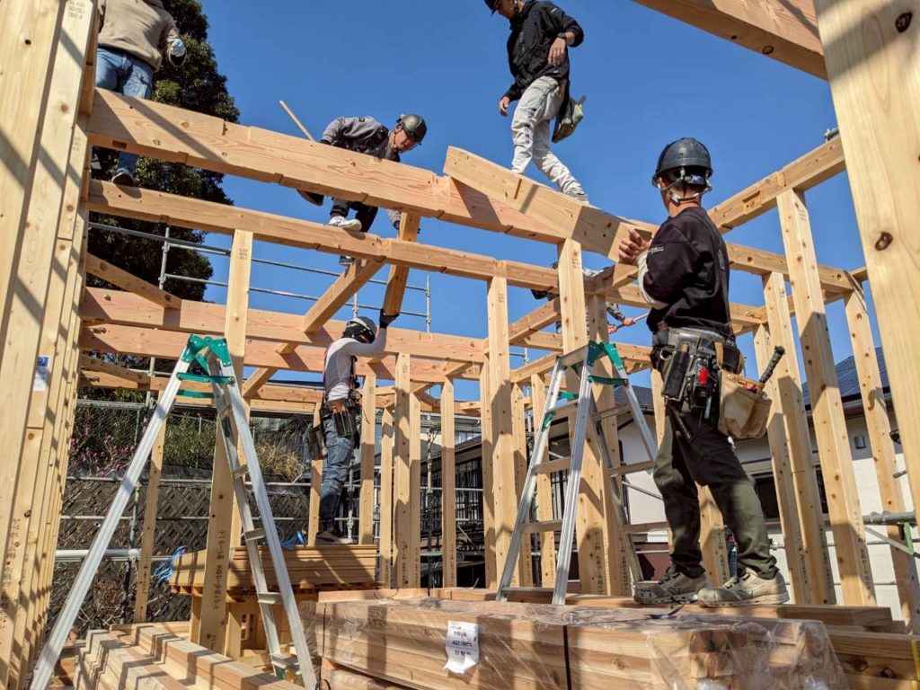 建て方　諫早　モデルハウス