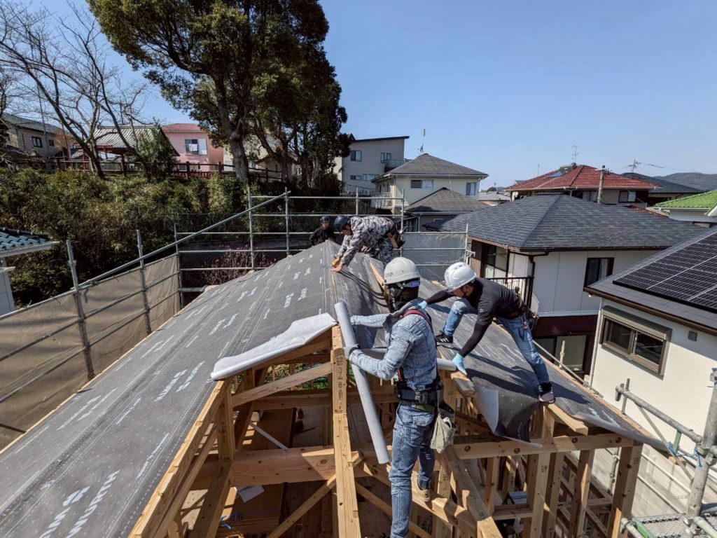 建て方　諫早　モデルハウス